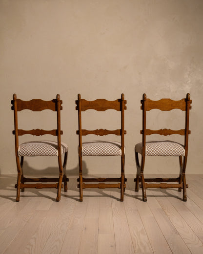 Set of Six Pugin–Style Dining Chairs