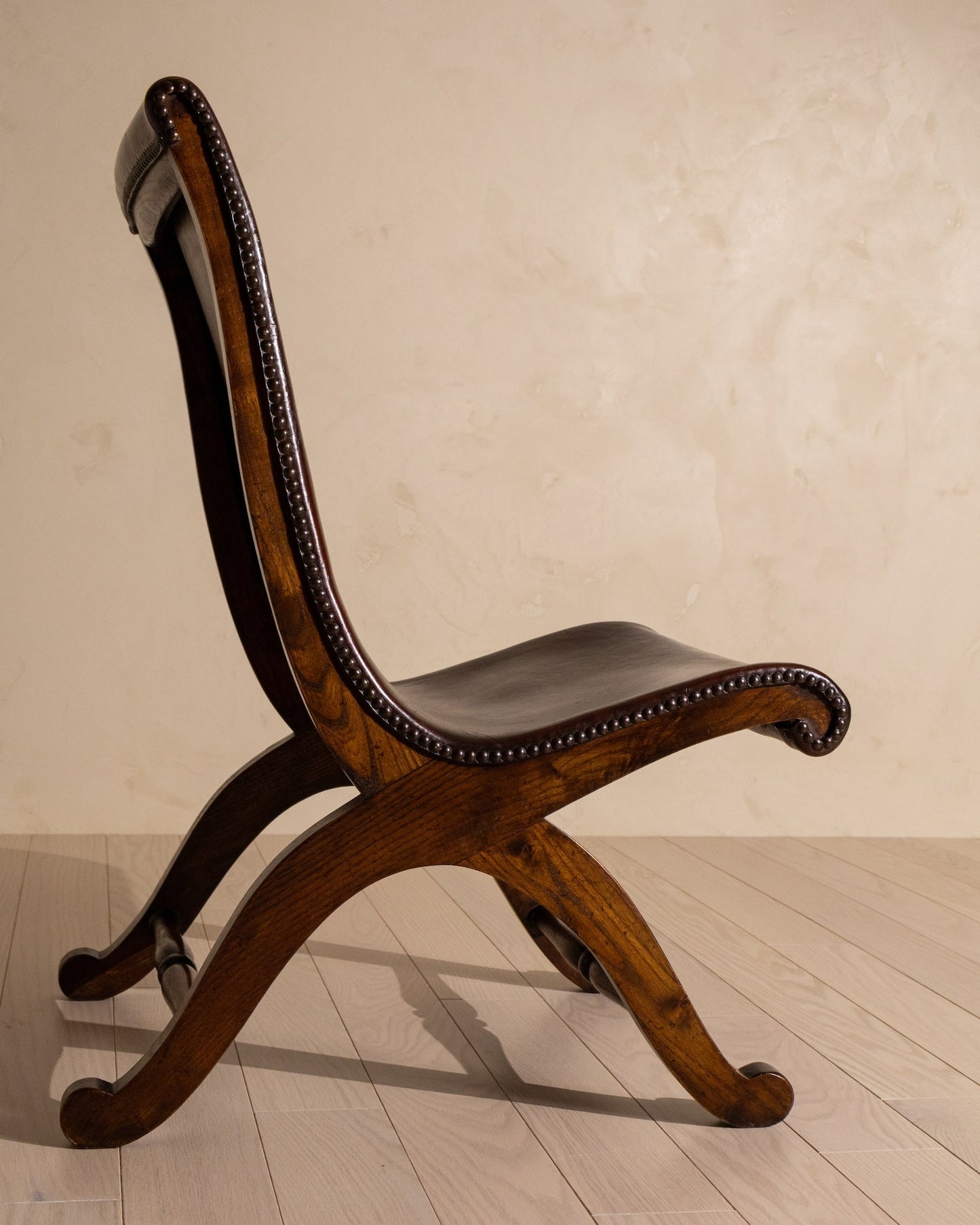 Pair of 20th Century Spanish Leather Chairs