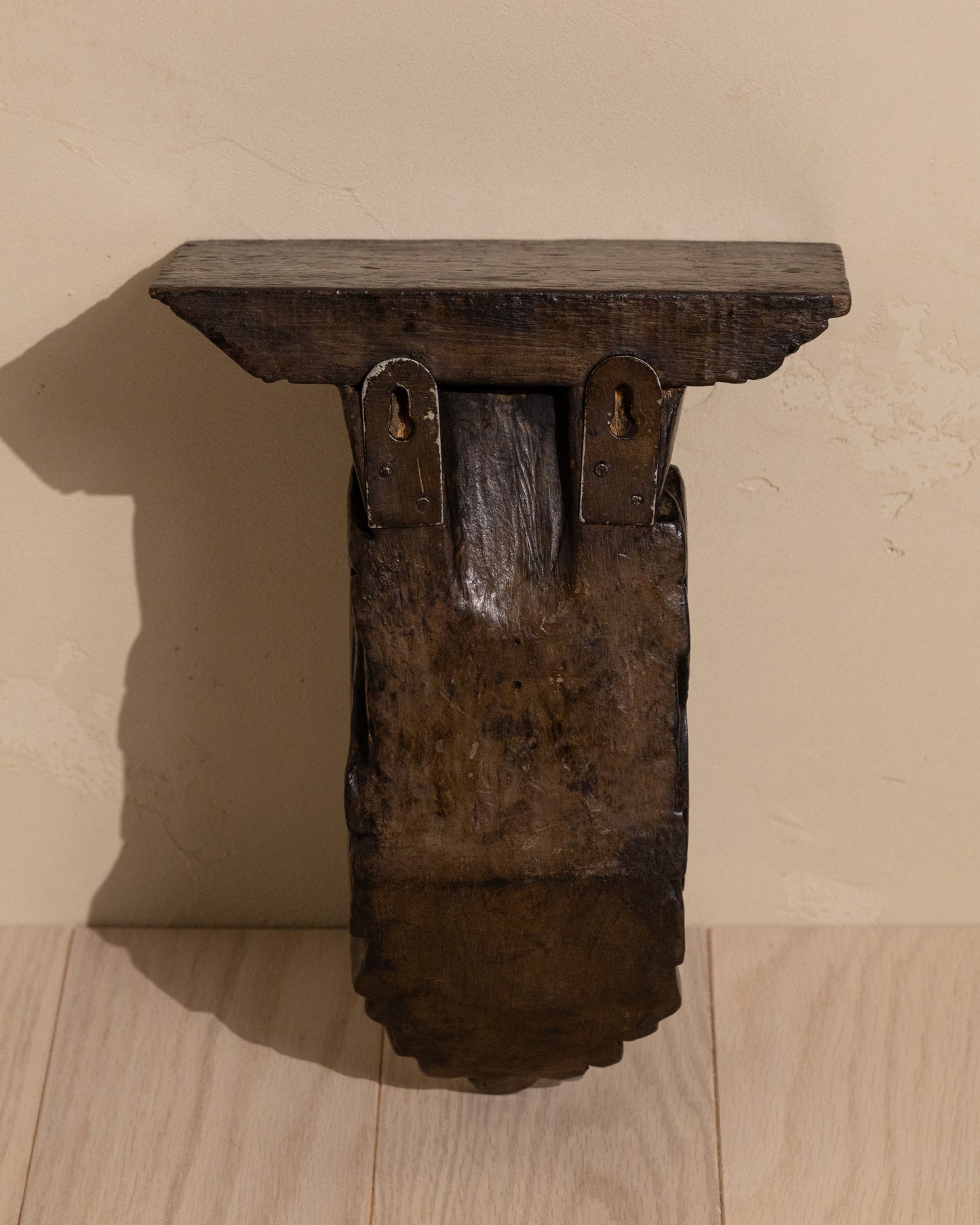 Carved Wooden Wall Shelf