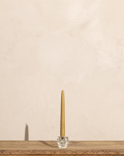 Vintage Sculptural Glass Taper Holder