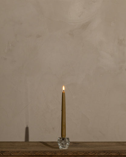 Vintage Sculptural Glass Taper Holder