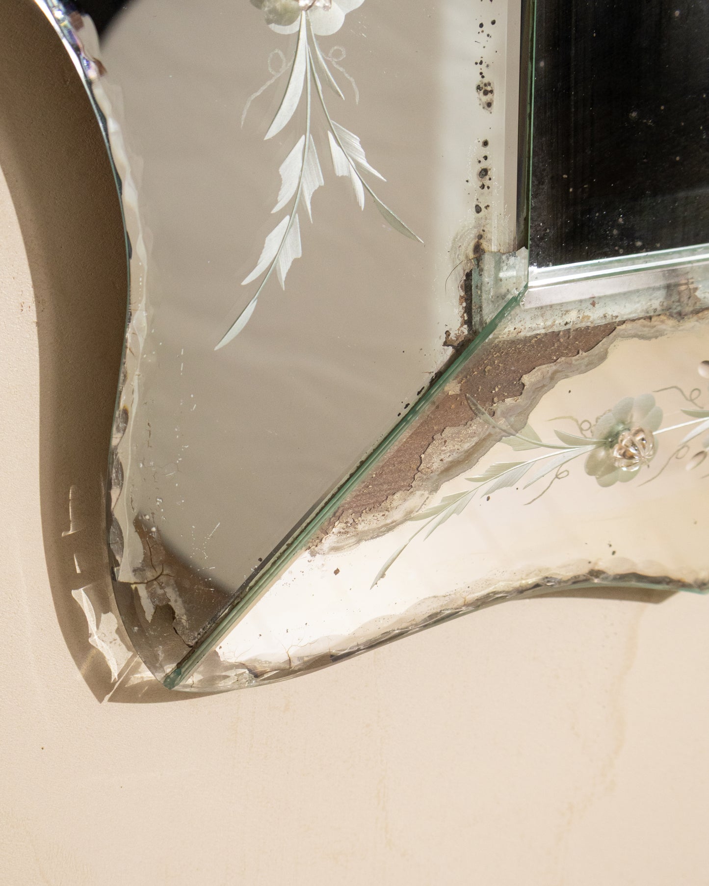 1950s French Venetian Style Mirror
