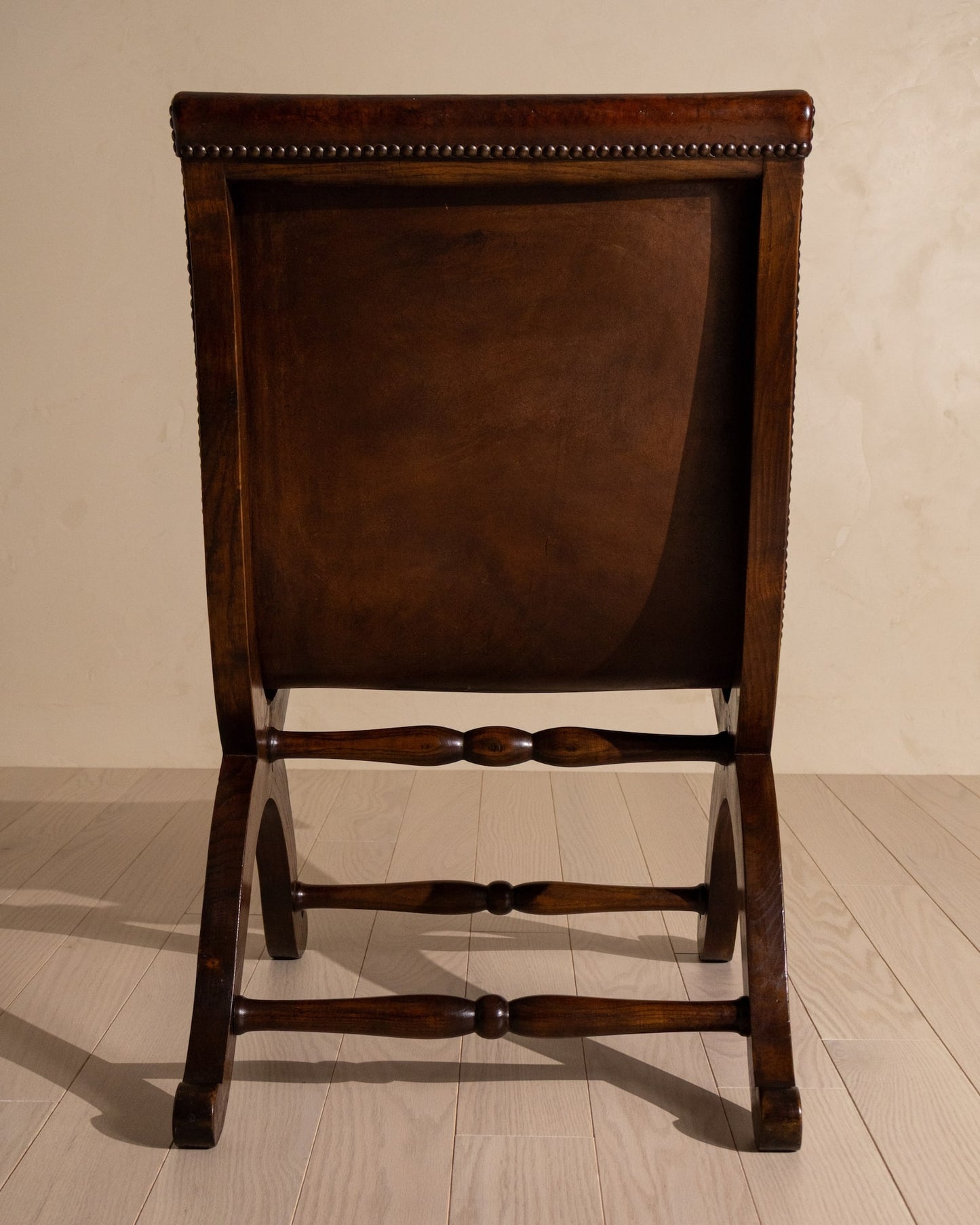 Pair of 20th Century Spanish Leather Chairs