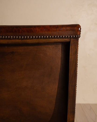 Pair of 20th Century Spanish Leather Chairs