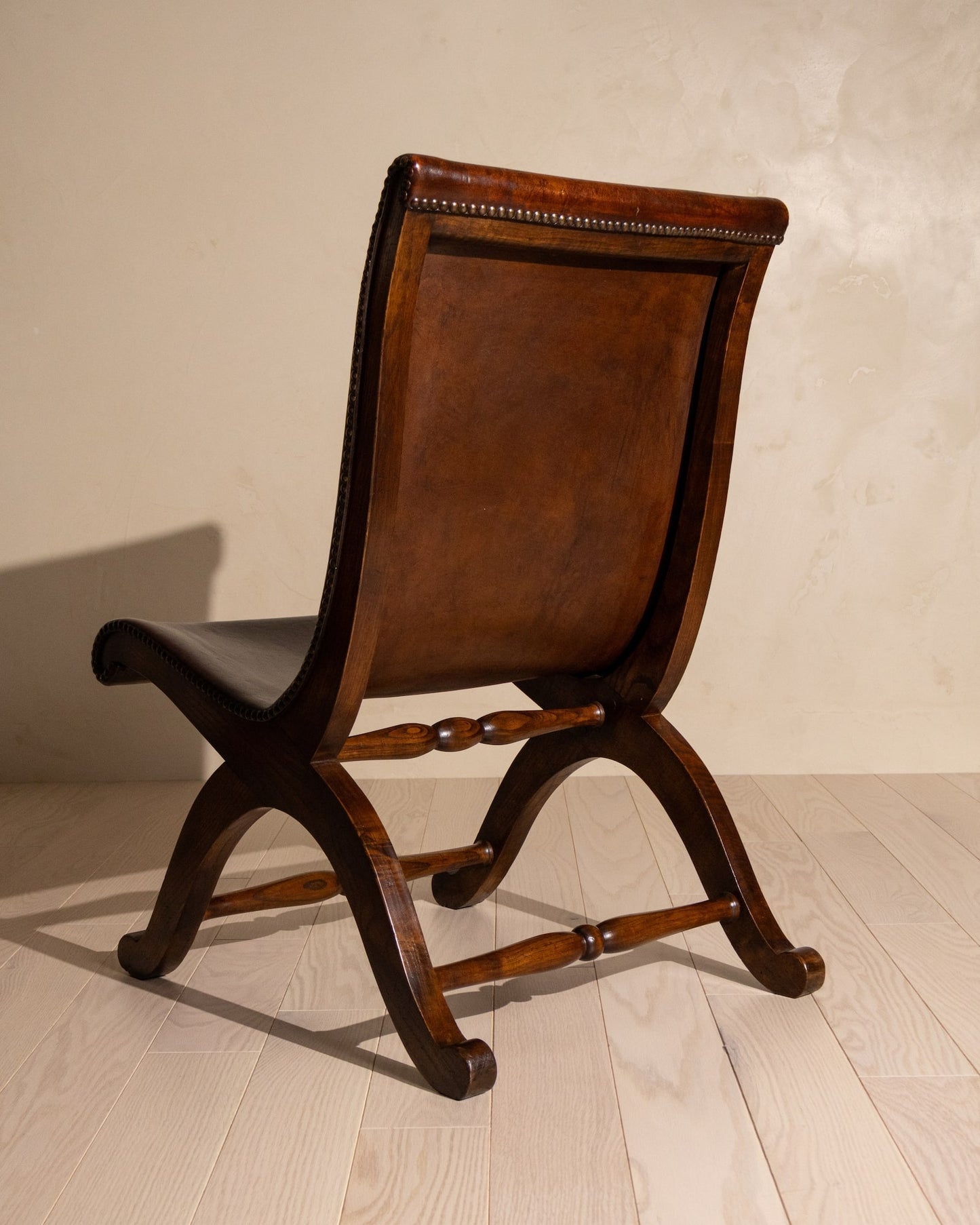 Pair of 20th Century Spanish Leather Chairs