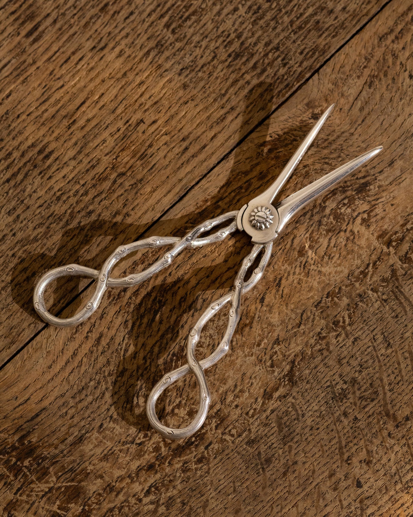 1839 Sterling Silver Grape Shears — Charles Rawlings & William Summers