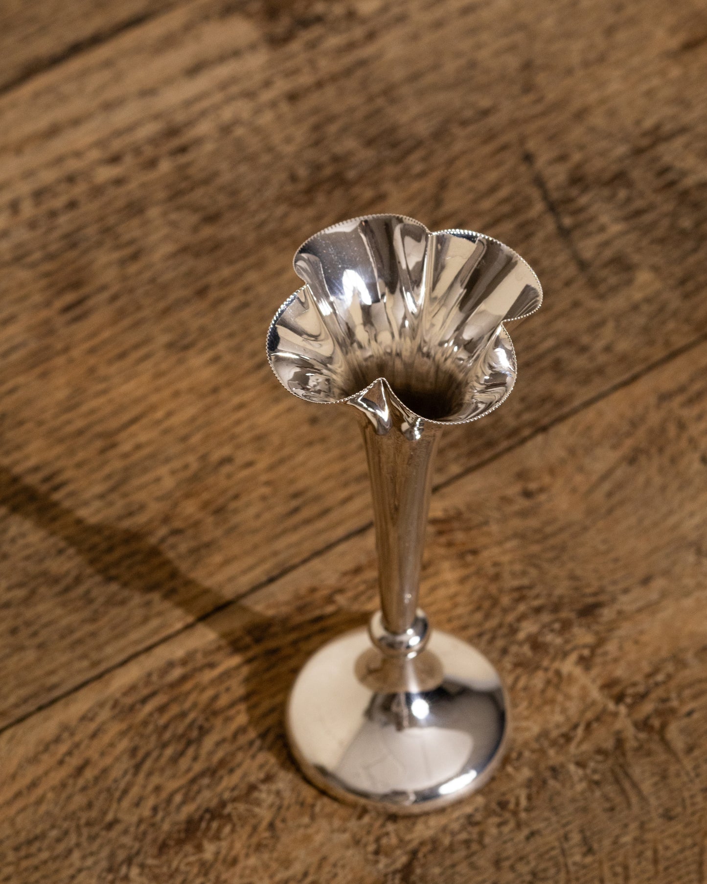 Sterling Silver Trumpet Vase