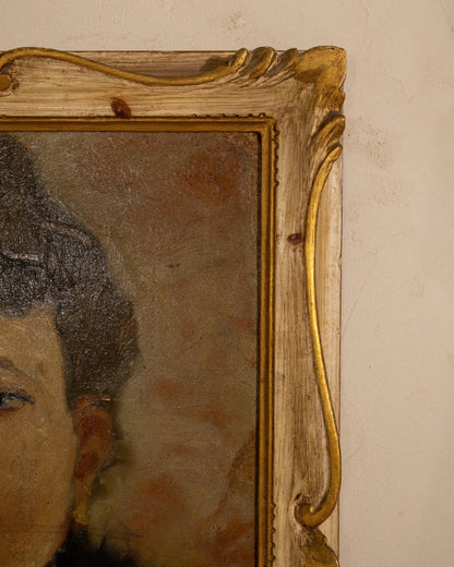 1926 Italian Portrait of a Woman, Signed