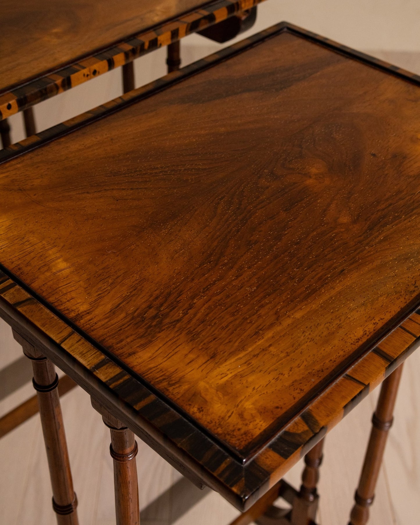 Nest of Three Regency Rosewood Tables