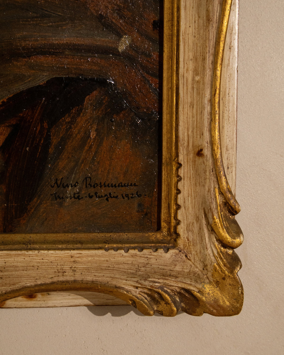 1926 Italian Portrait of a Woman, Signed
