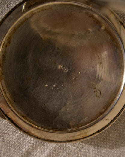 Vintage Italian 800 Silver Engraved Compact