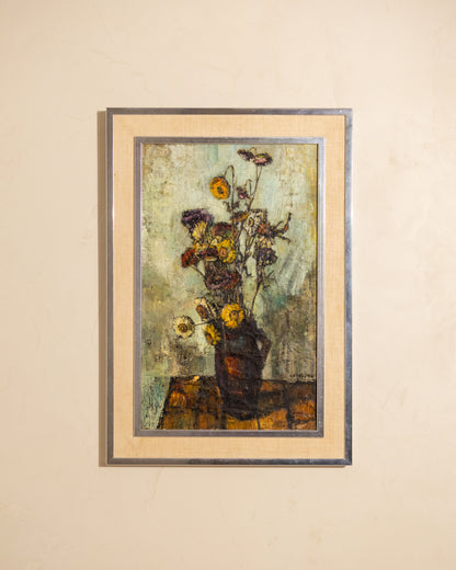 French Floral Still Life by Pierre Letellier