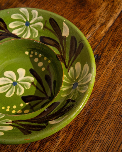 Hand-Painted Hungarian Slipware Bowl