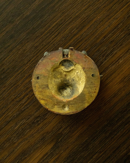 Small Vintage Brass Lion Door Knocker