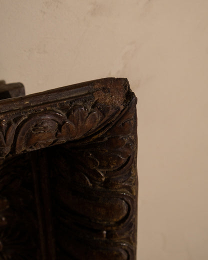 18th Century Italian Carved Wood Mirror