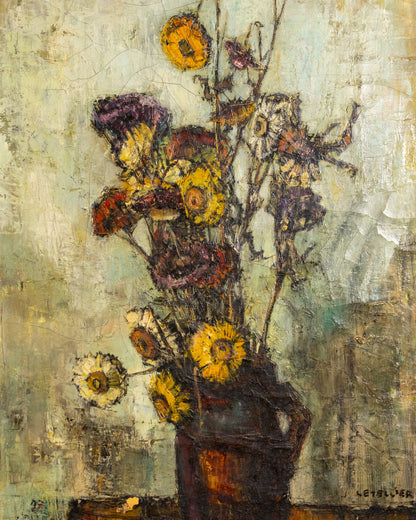 French Floral Still Life by Pierre Letellier