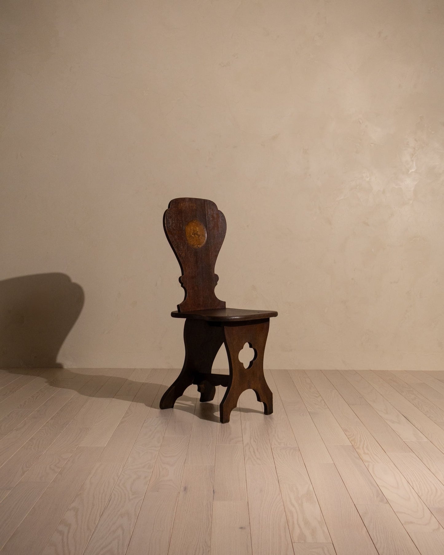 Early 19th Century Georgian ‘Sgabello’ Oak Hall Chair