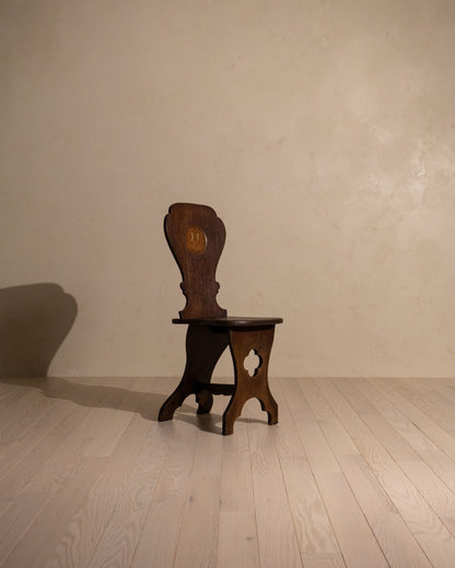 Early 19th Century Georgian ‘Sgabello’ Oak Hall Chair
