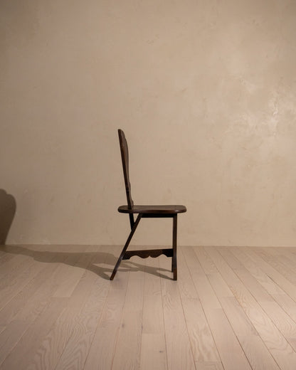 Early 19th Century Georgian ‘Sgabello’ Oak Hall Chair