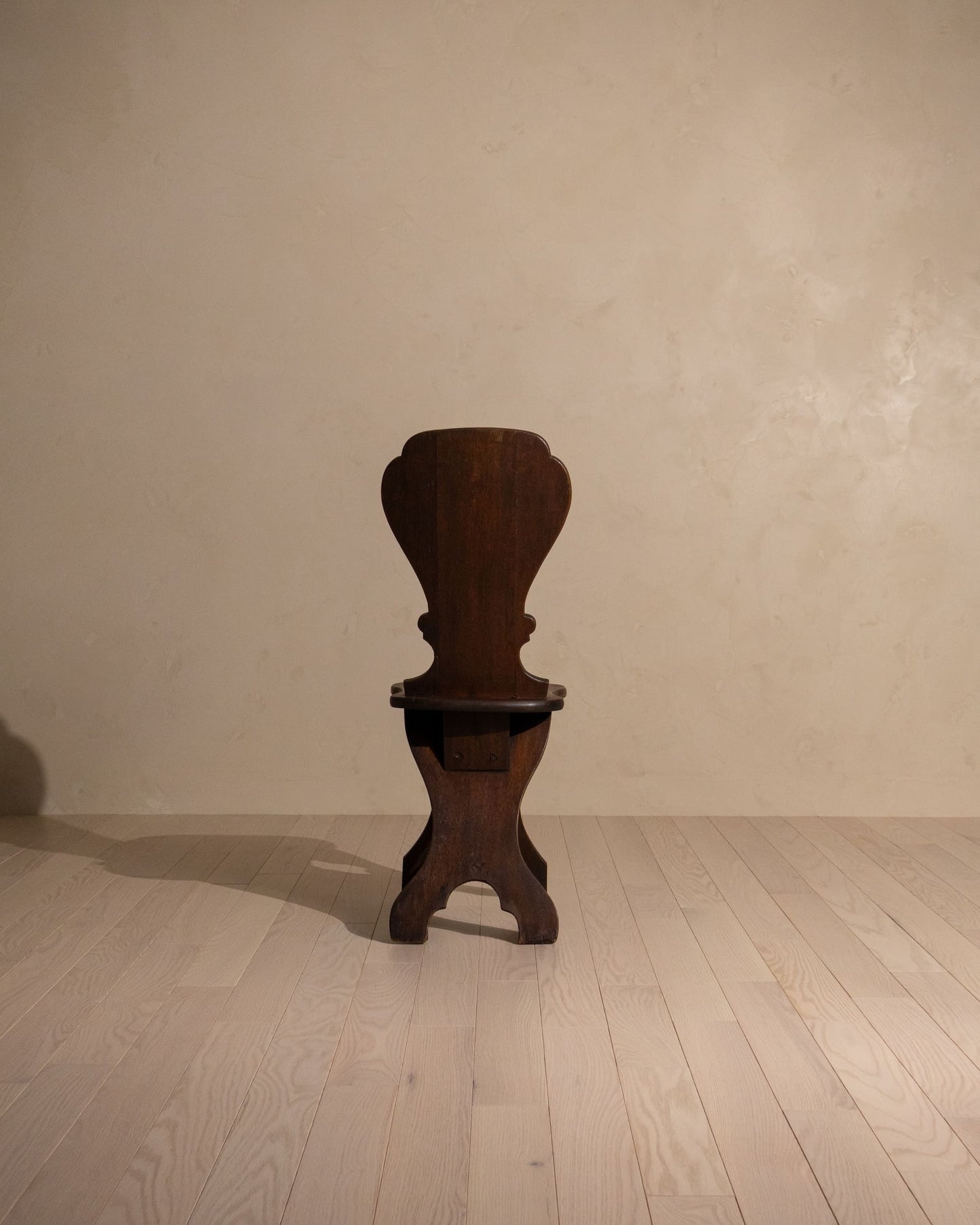 Early 19th Century Georgian ‘Sgabello’ Oak Hall Chair