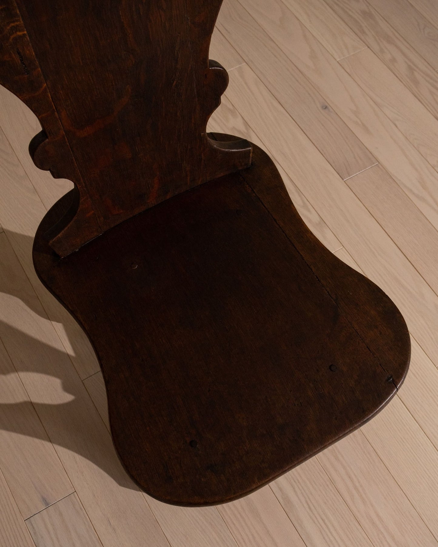 Early 19th Century Georgian ‘Sgabello’ Oak Hall Chair