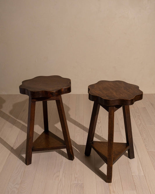 Early 20th-Century Elm and Oak Occasional Table