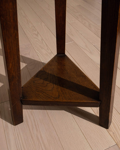 Early 20th-Century Elm and Oak Occasional Table