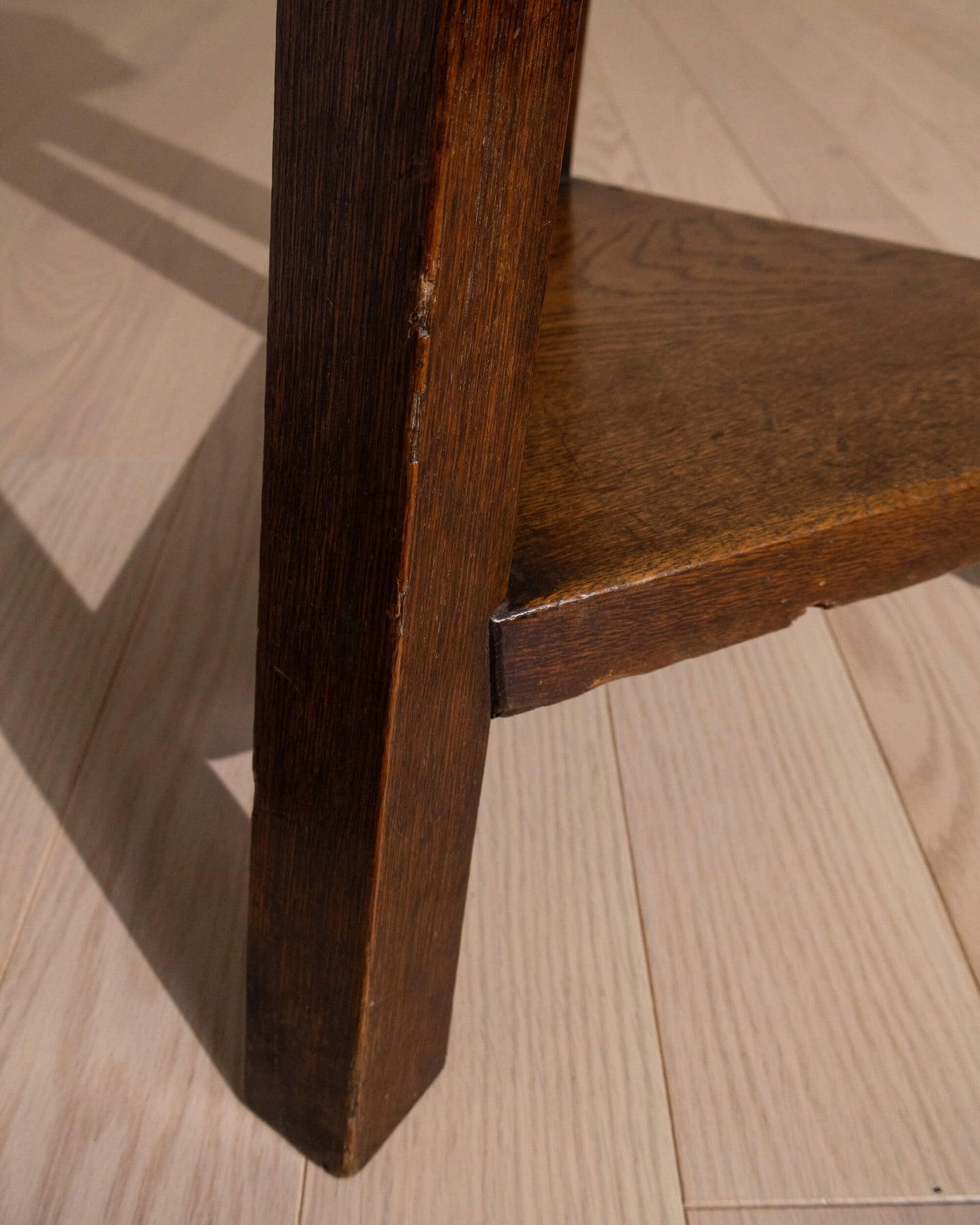 Early 20th-Century Elm and Oak Occasional Table