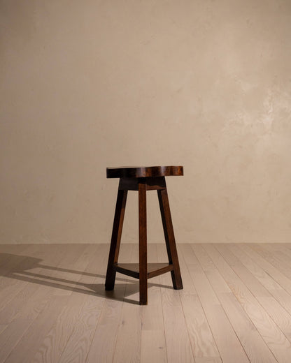 Early 20th-Century Elm and Oak Occasional Table