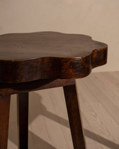 Early 20th-Century Elm and Oak Occasional Table