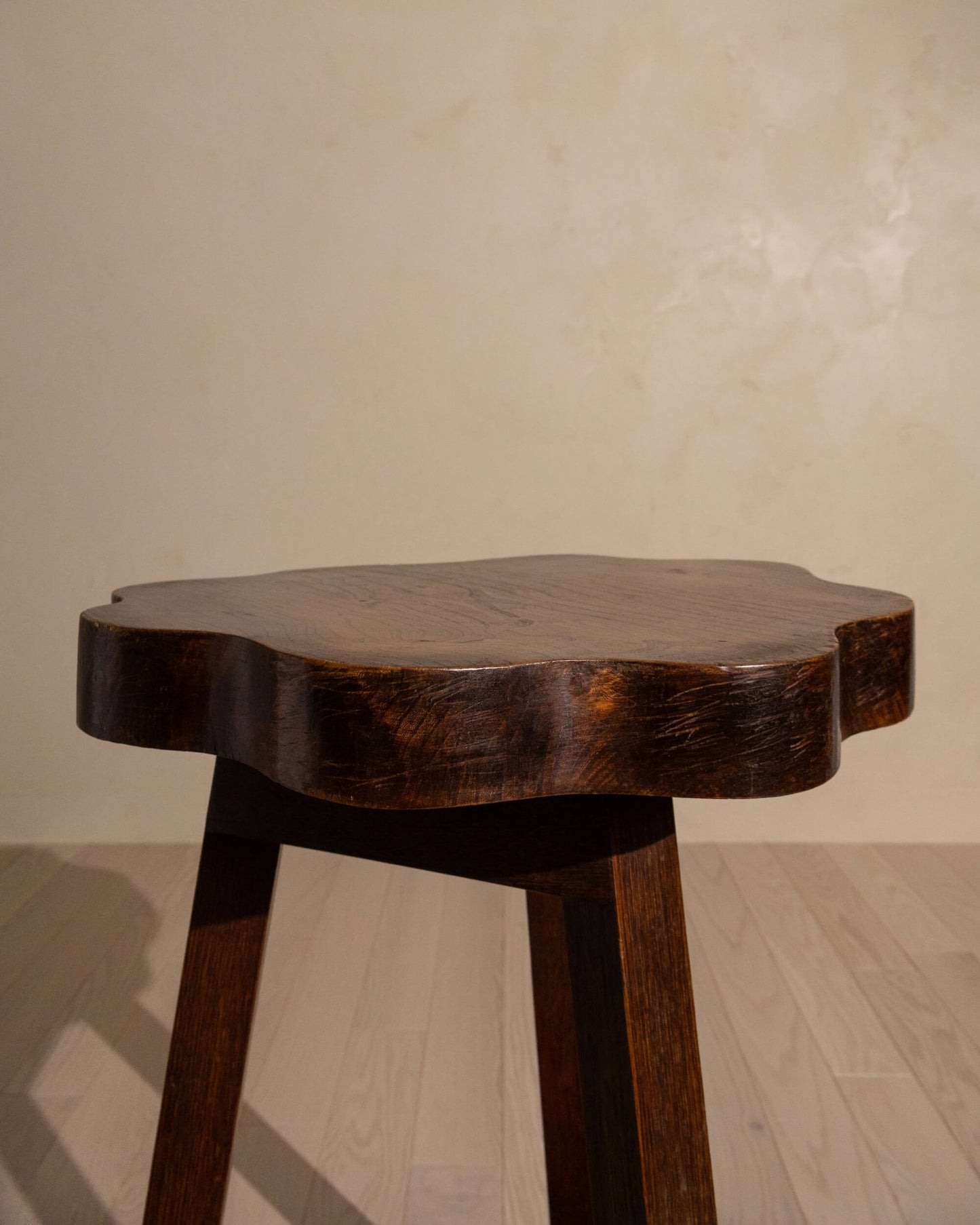 Early 20th-Century Elm and Oak Occasional Table