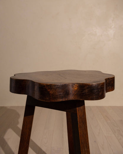 Early 20th-Century Elm and Oak Occasional Table