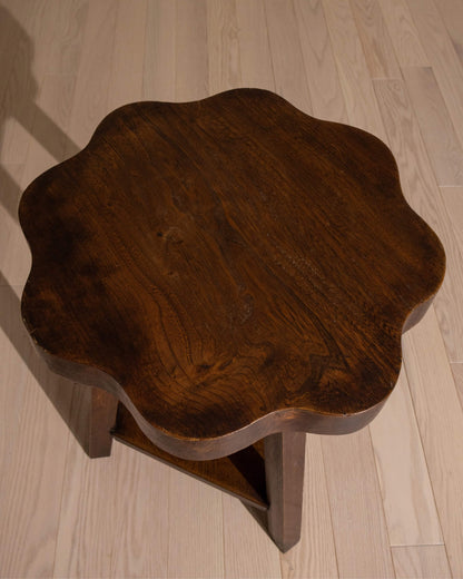 Early 20th-Century Elm and Oak Occasional Table