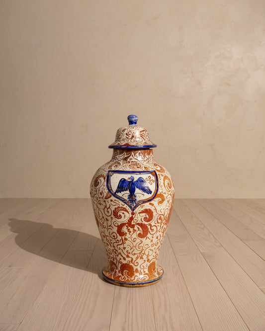 Early 20th-Century Spanish Moresque Pottery Jar