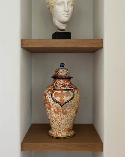 Early 20th-Century Spanish Moresque Pottery Jar