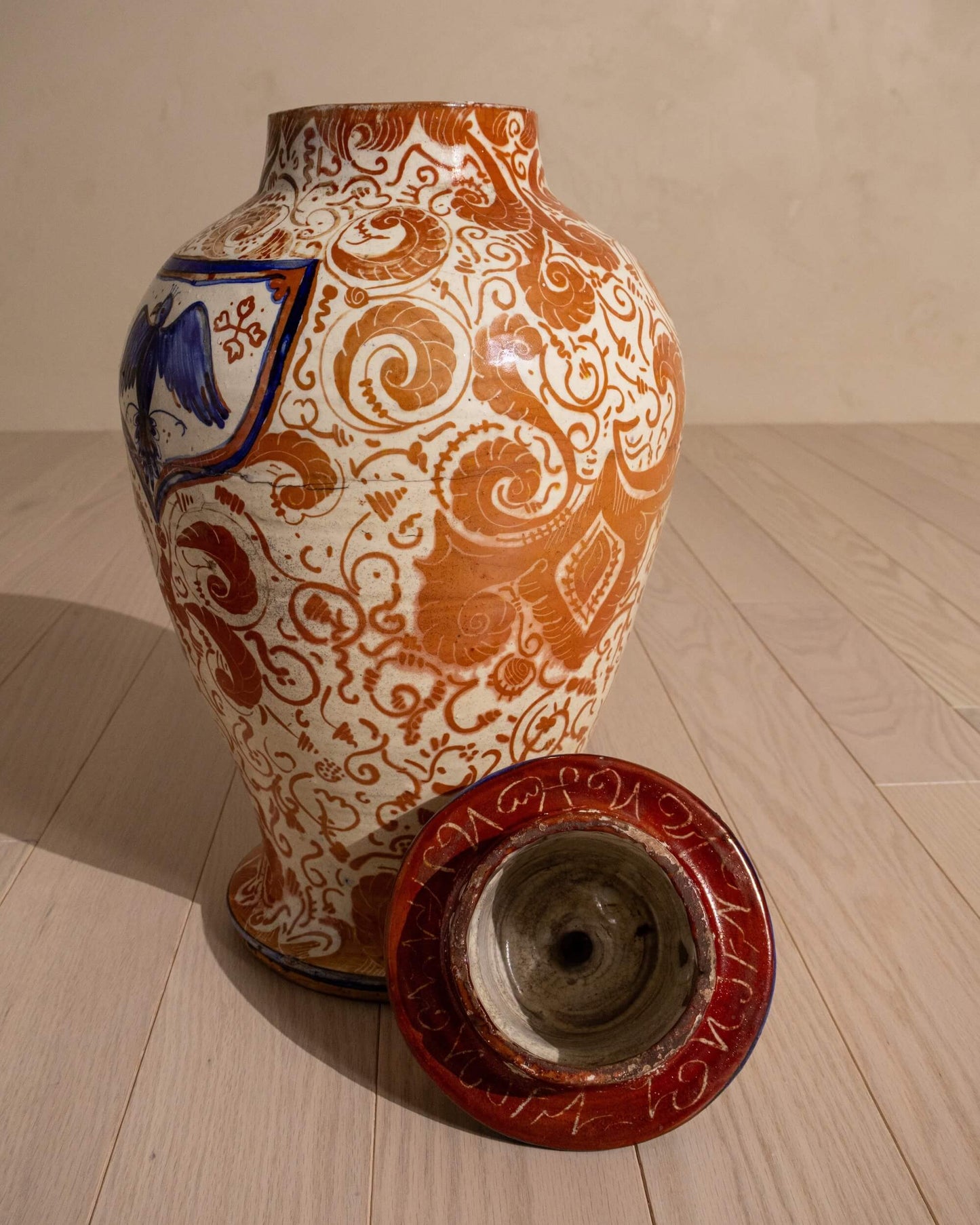 Early 20th-Century Spanish Moresque Pottery Jar