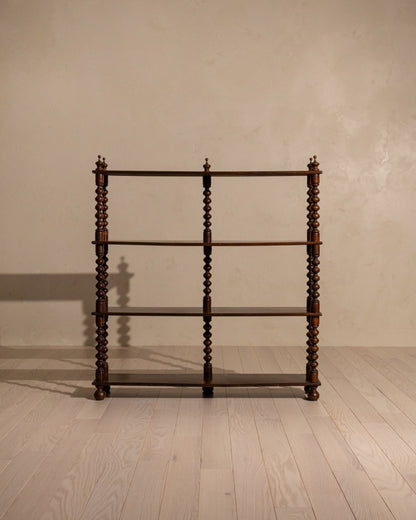 French Bobbin Bookcase, Circa 1900