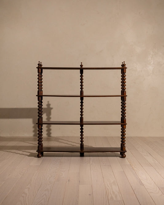 French Bobbin Bookcase, Circa 1900