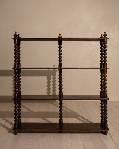 French Bobbin Bookcase, Circa 1900