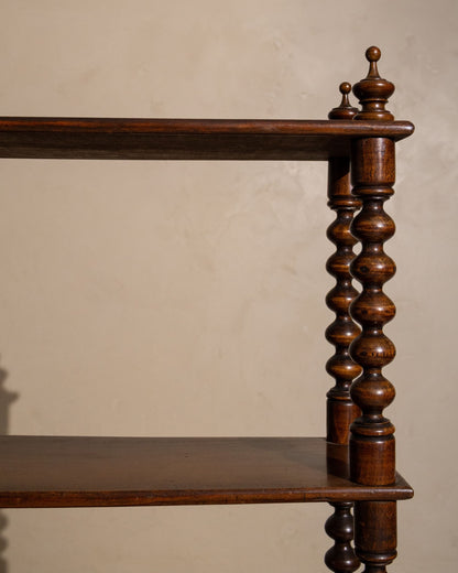 French Bobbin Bookcase, Circa 1900