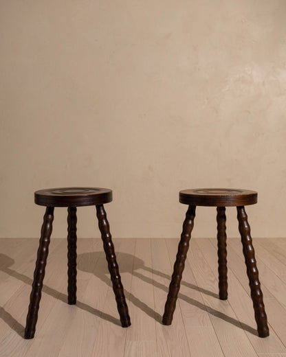 French Bobbin Tripod Stool