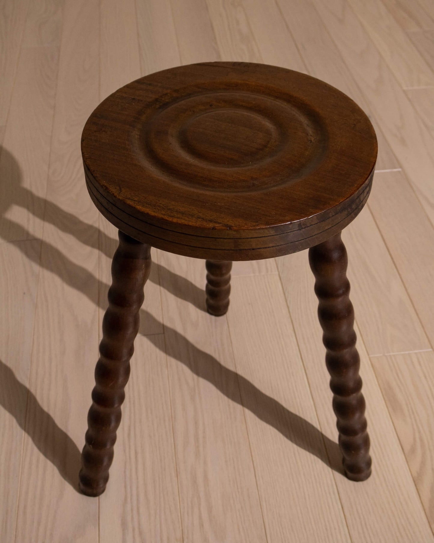French Bobbin Tripod Stool