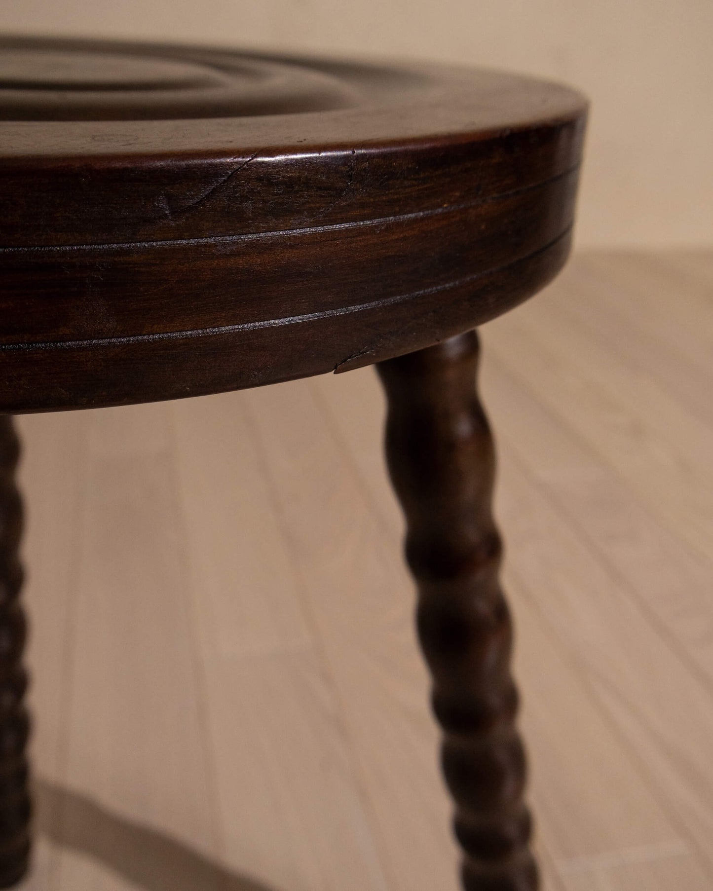 French Bobbin Tripod Stool