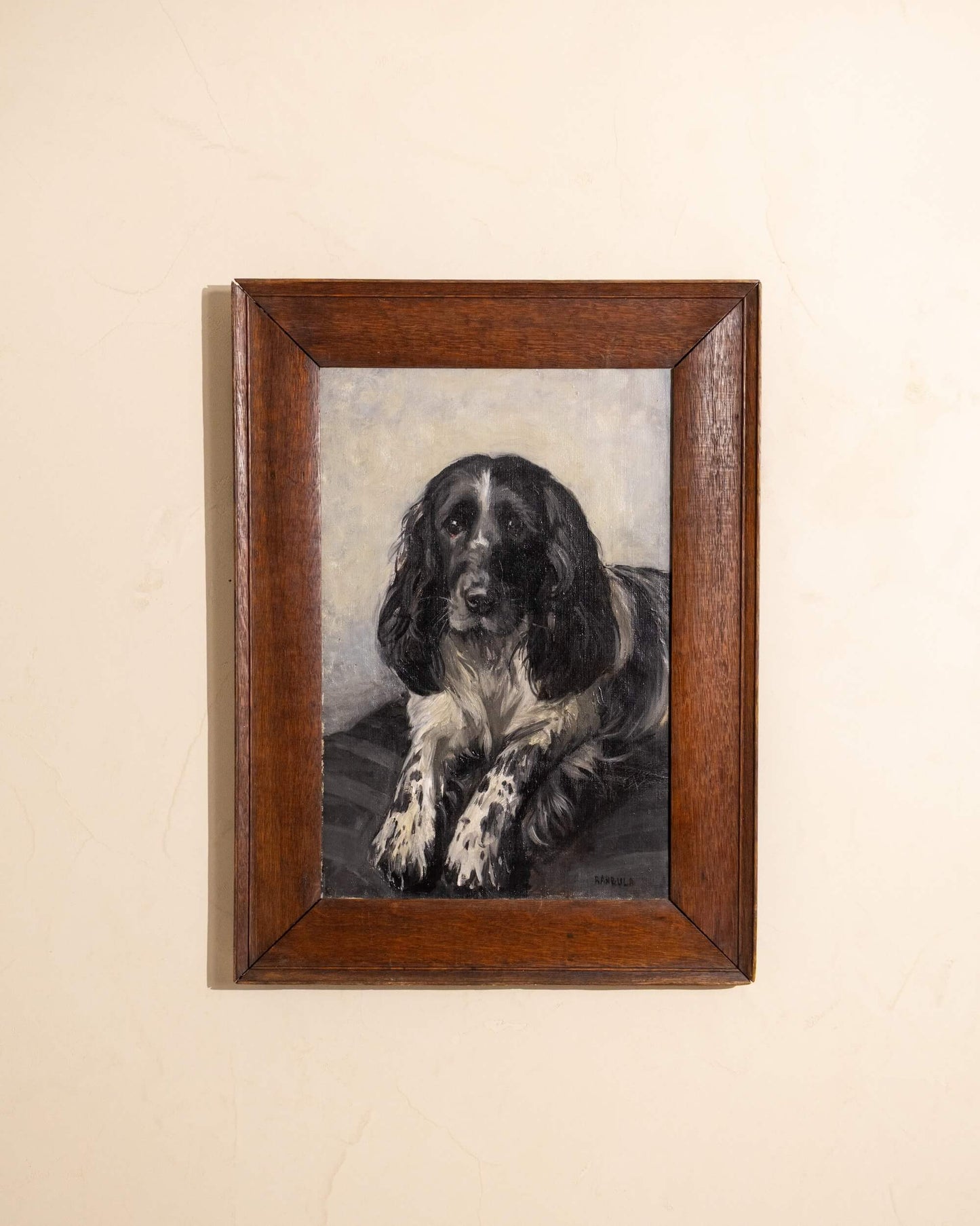 Portrait of a Spaniel by Mabel Rahbula Edwards