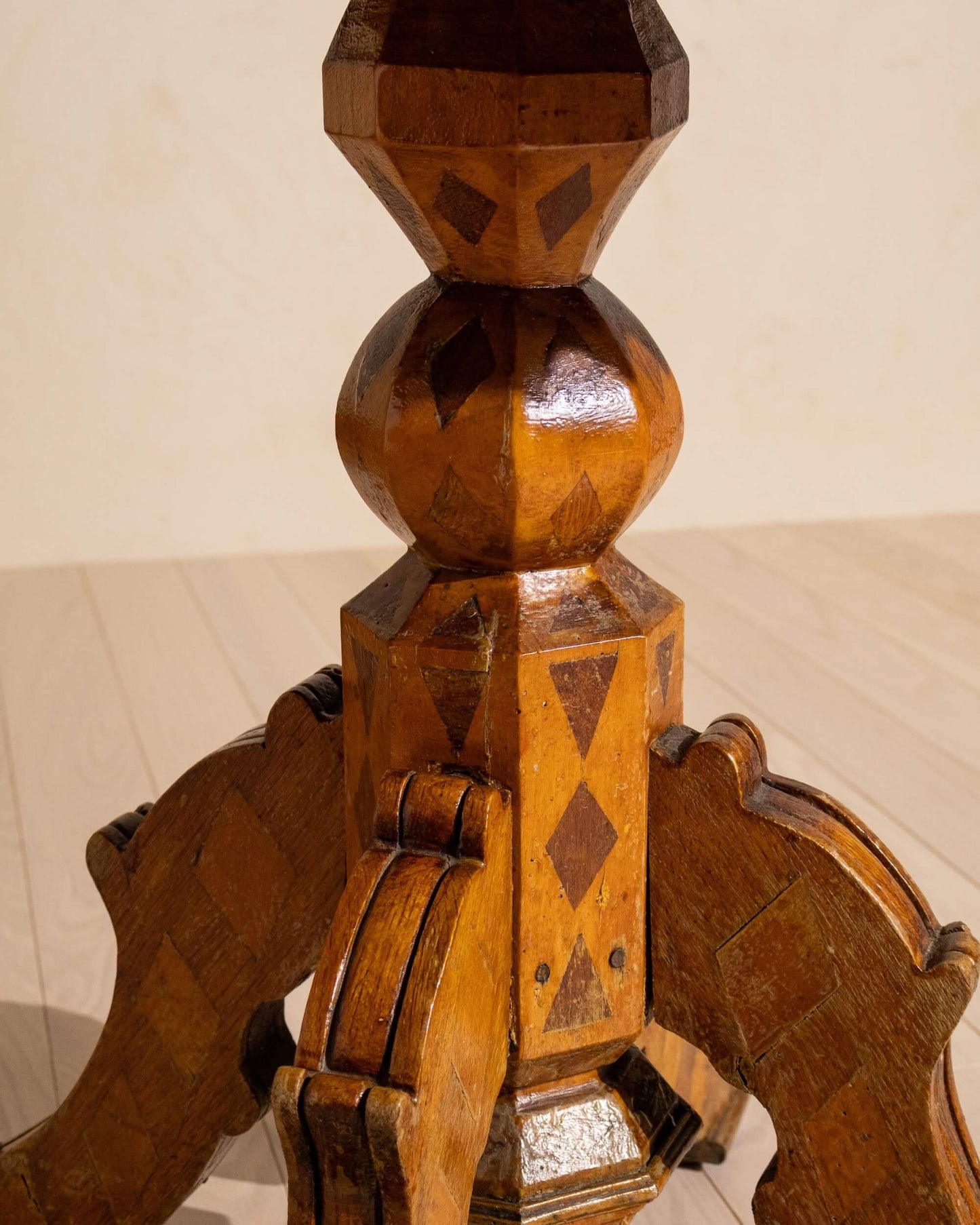 Round Marquetry Table, c.1900