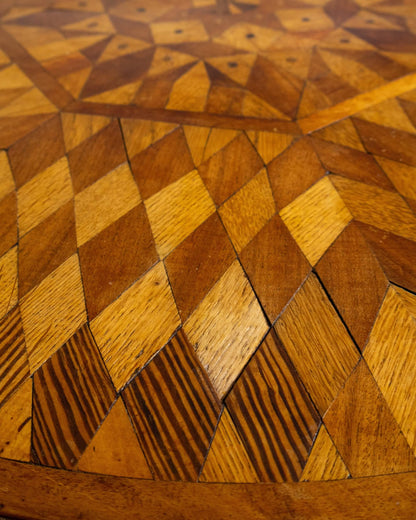 Round Marquetry Table, c.1900