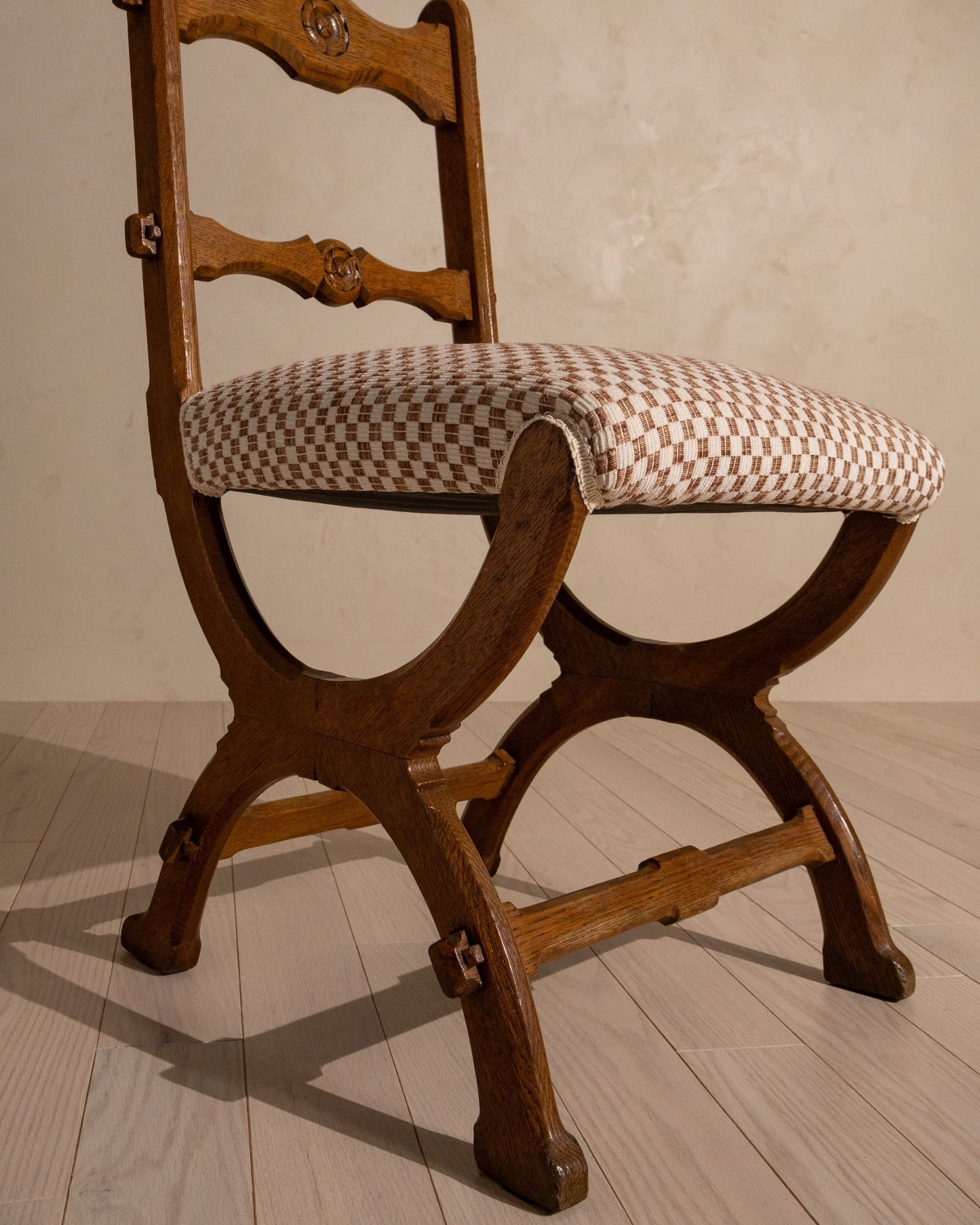 Set of Six Pugin–Style Dining Chairs