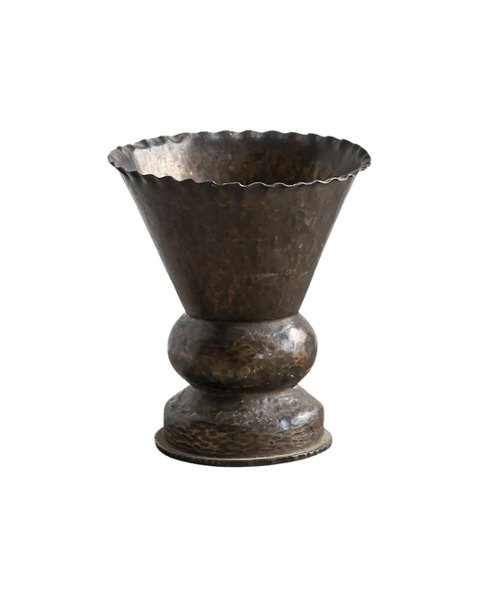 Sculptural Trench Art Vase