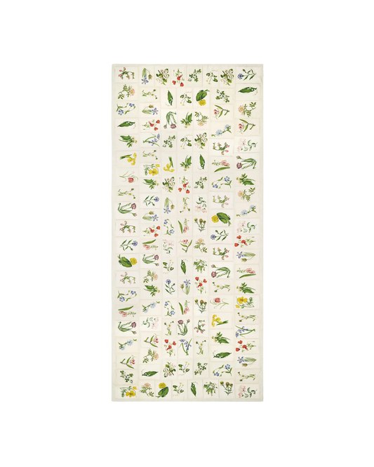 Summerill & Bishop Botanical Tiles Linen Tablecloth