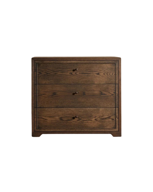 Classic Three Drawer Nightstand